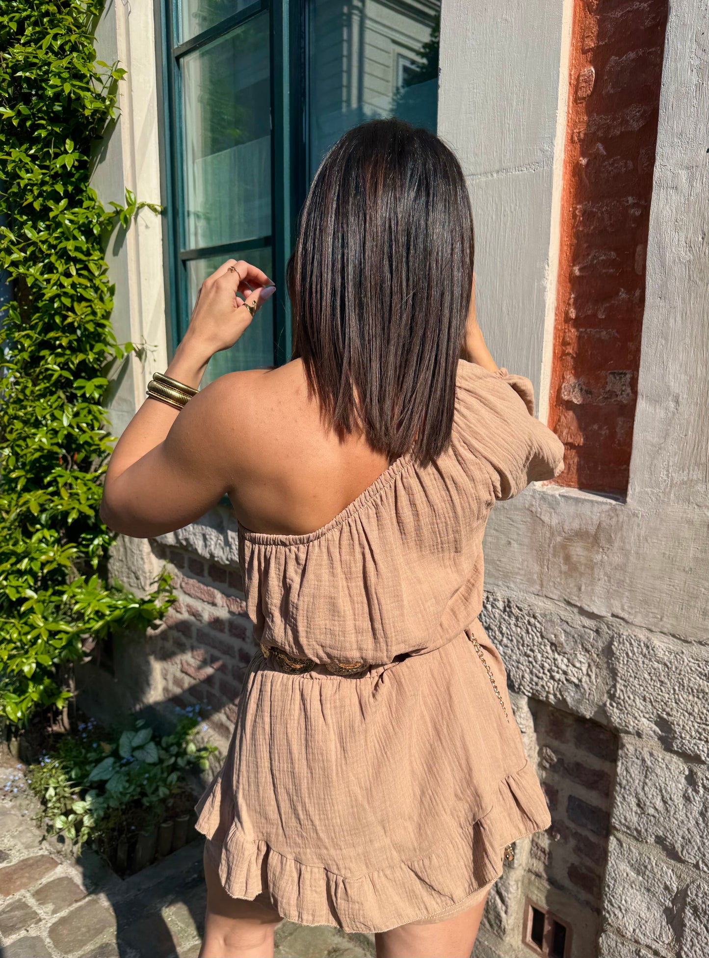 COMBISHORT GAZ DE COTON Taupe