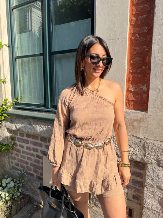 COMBISHORT GAZ DE COTON Taupe